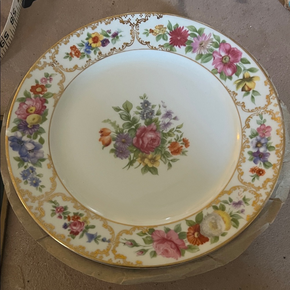 5 Rosenthal China Dresden Pattern Plates